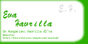 eva havrilla business card